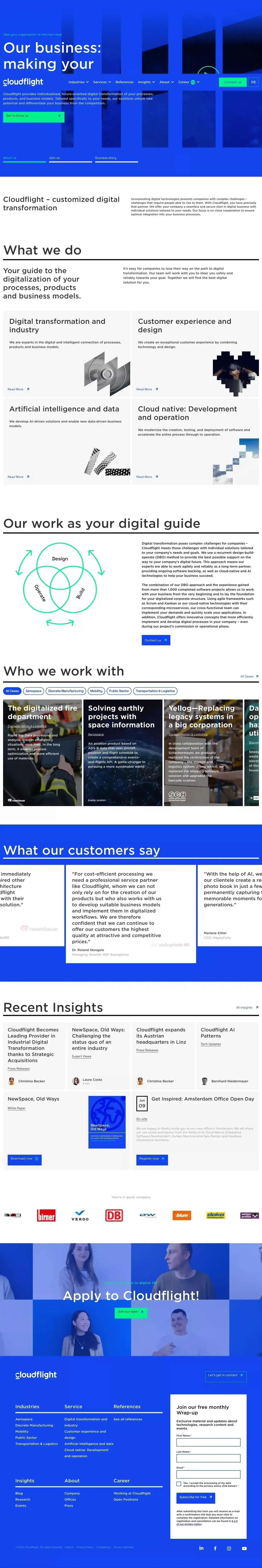 Make a Digital Difference - Cloudflight - Portfolio design