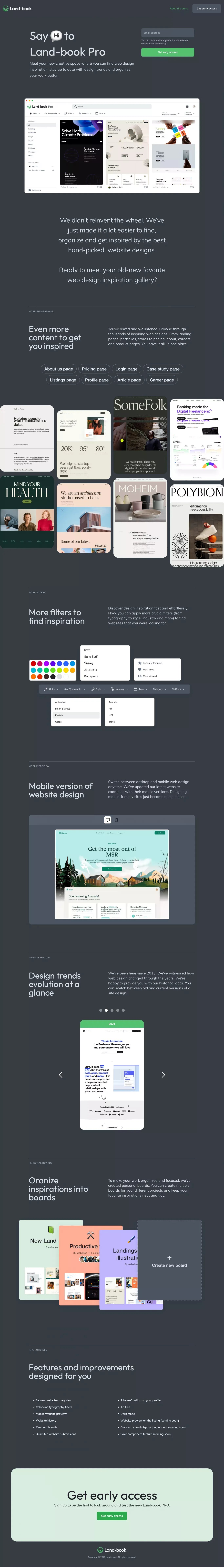 Say ‘Hi’ to Land-book PRO - Landing design