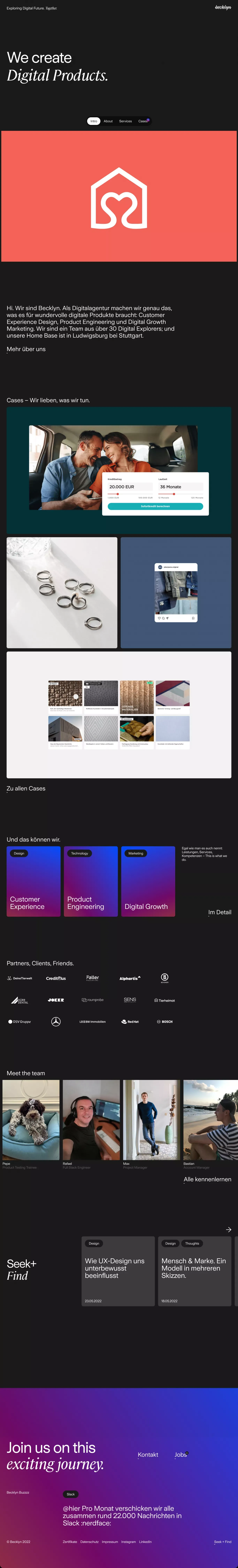 Becklyn - Portfolio design