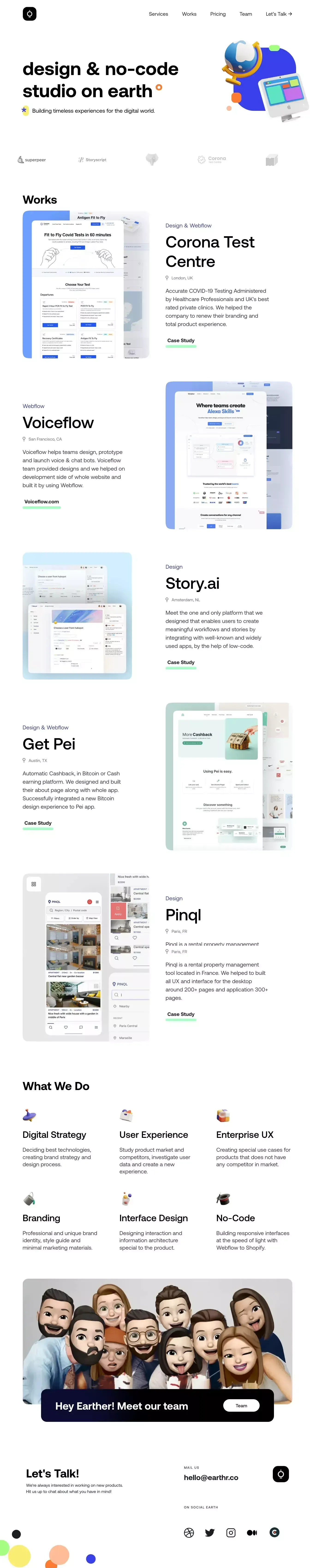 design & no-code studio! - Portfolio design