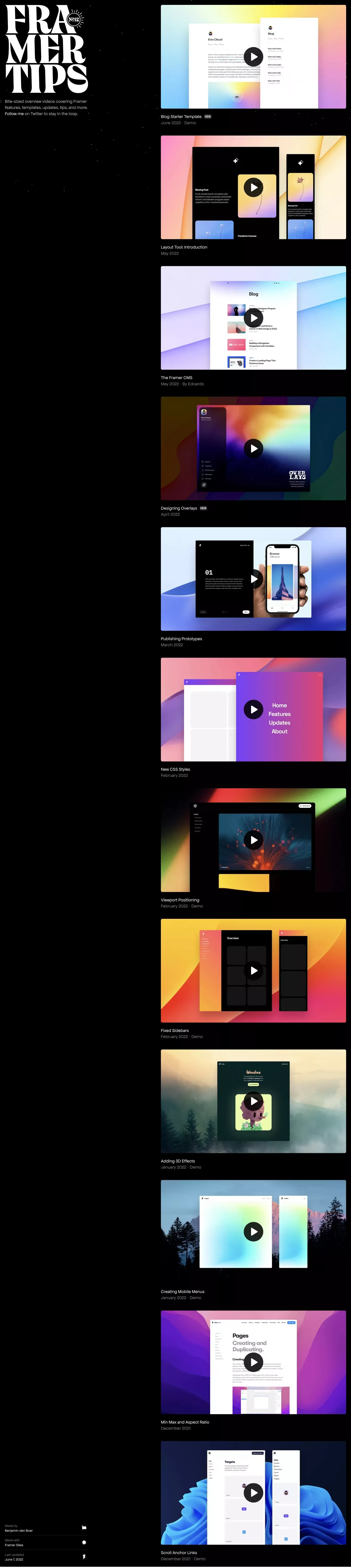 Framer Tips - Other design