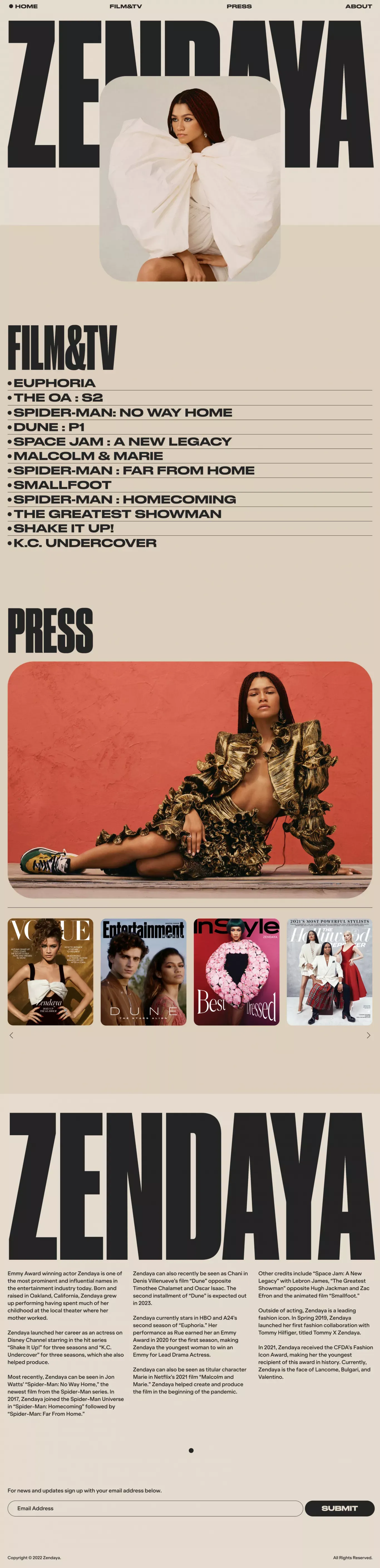 Zendaya - Other design