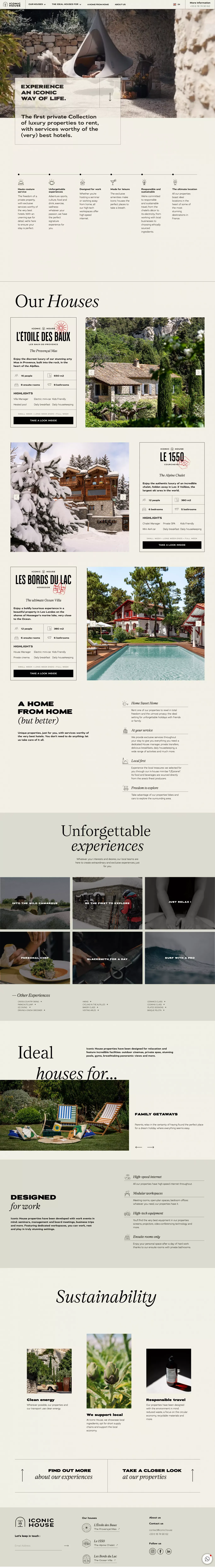 Iconic House - Landing design