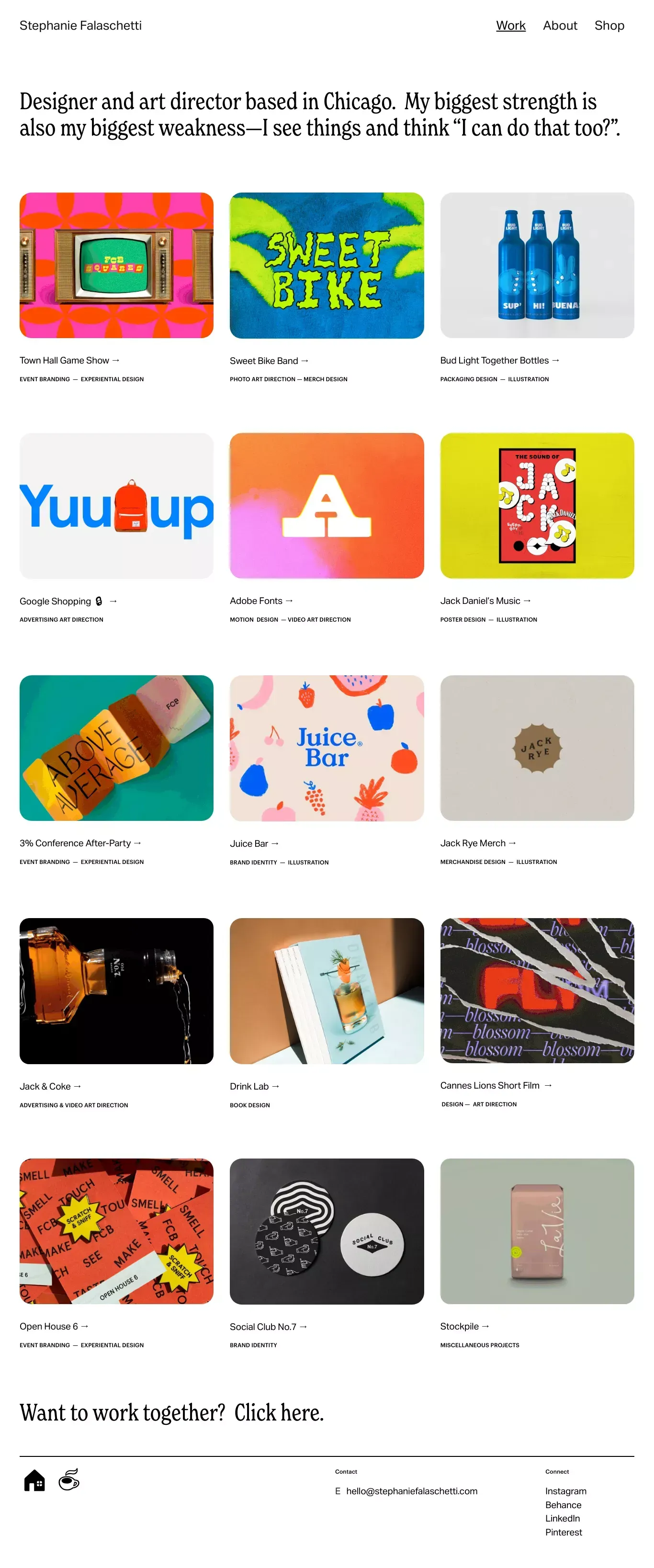 Stephanie Falaschetti— Designer & Art Director - Portfolio design