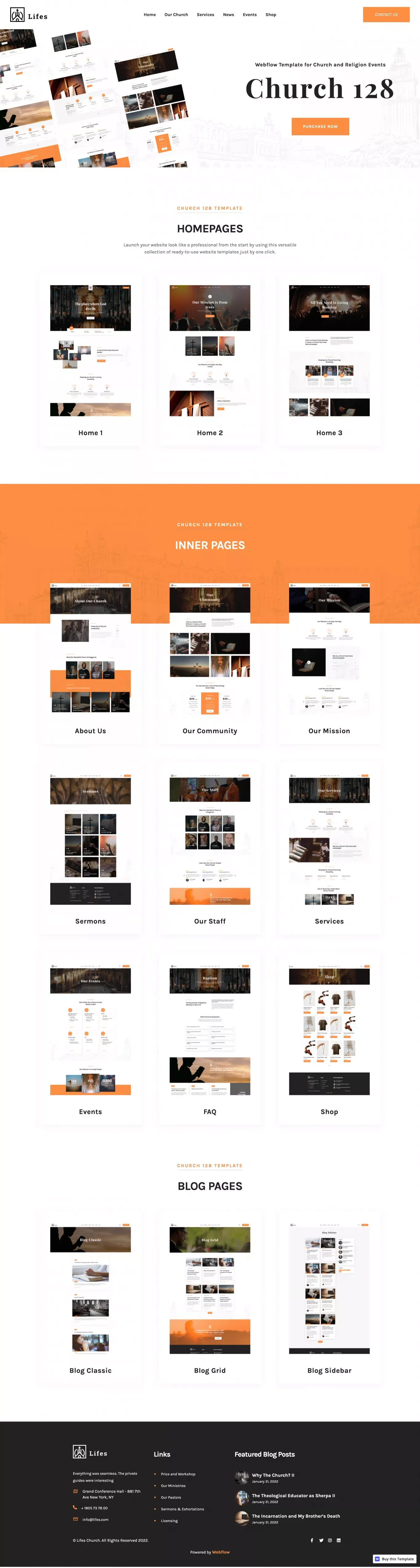 Church 128 - Church HTML5 Responsive Website Template - Template design
