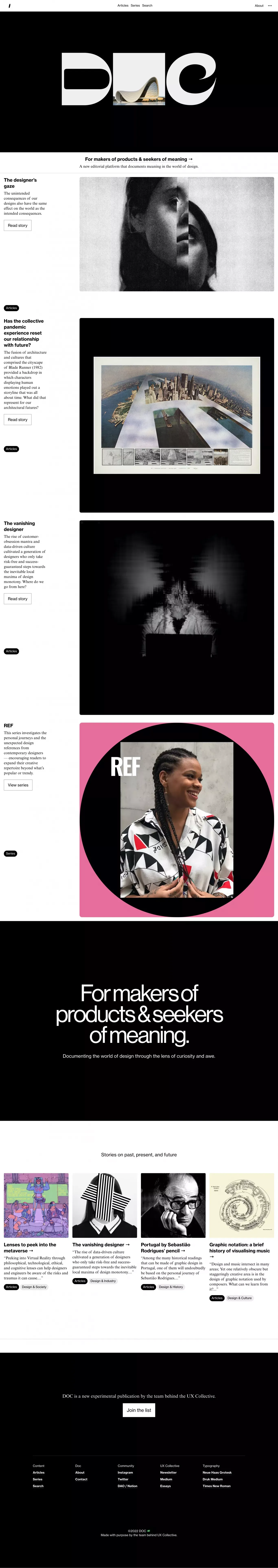 Doc - Blog design