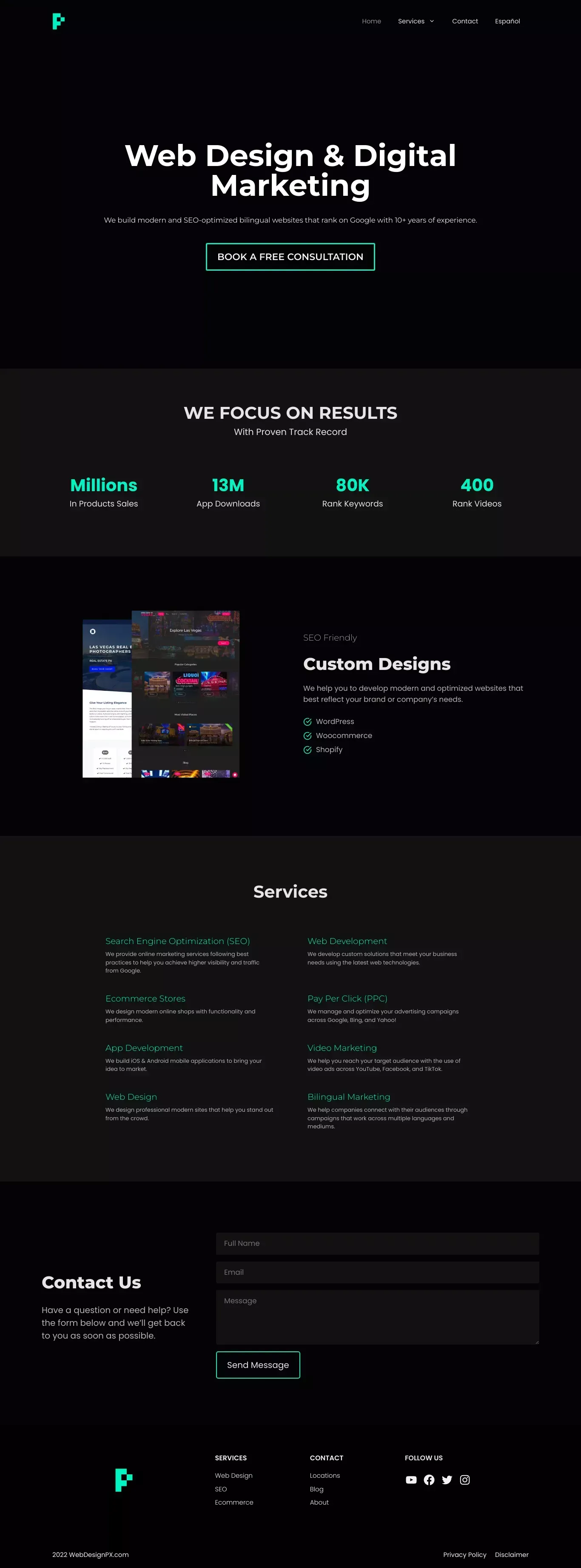Web Design PX - Digital Marketing Agency - Other design