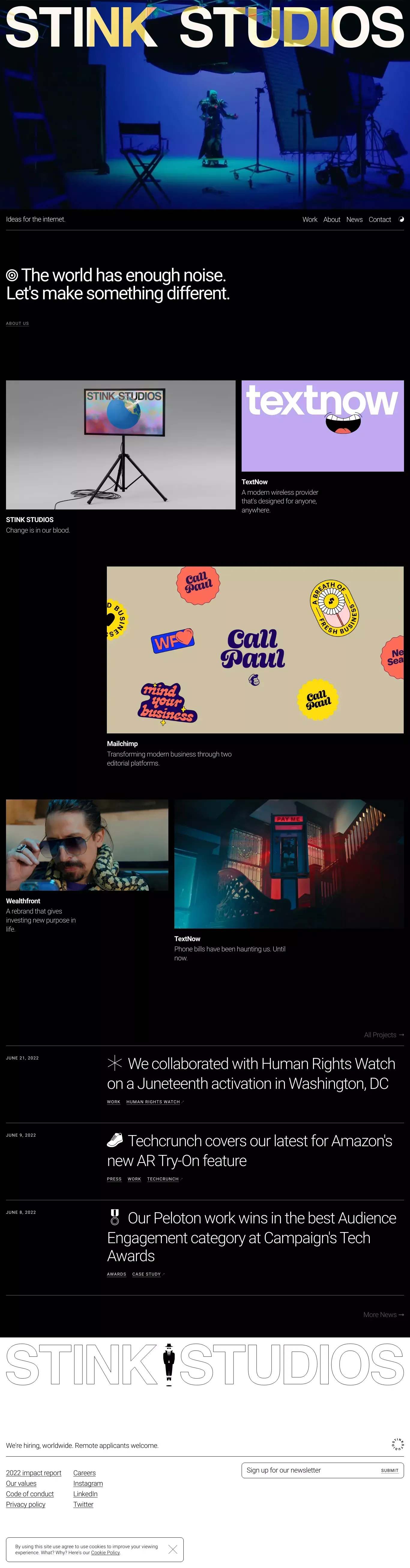 Stink Studios | Stink Studios - Portfolio design