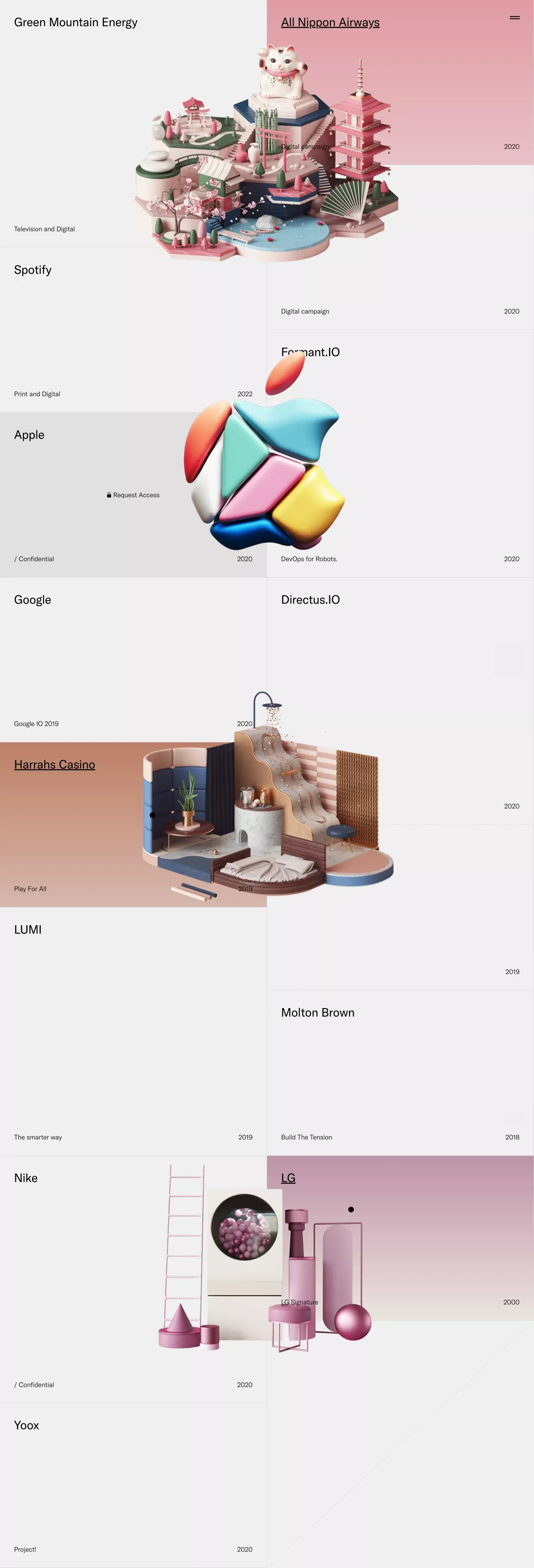 Peter Tarka / Projects - Portfolio design