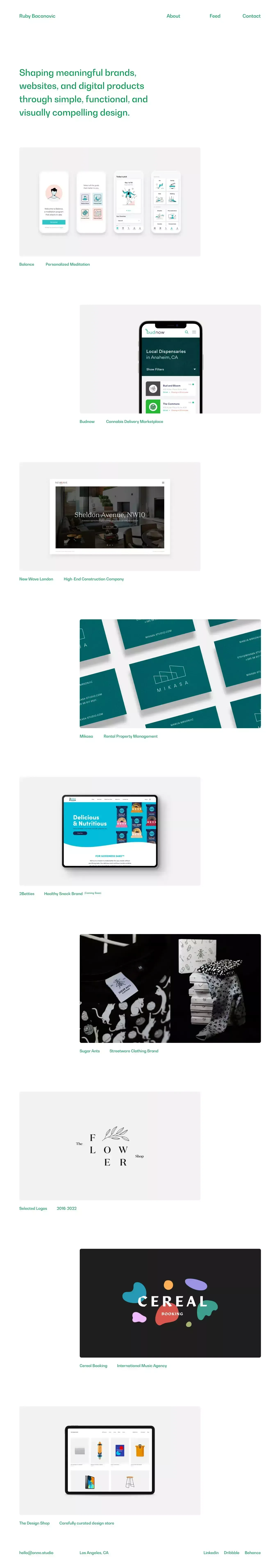 Ruby Bacanovic — ONNO - Portfolio design
