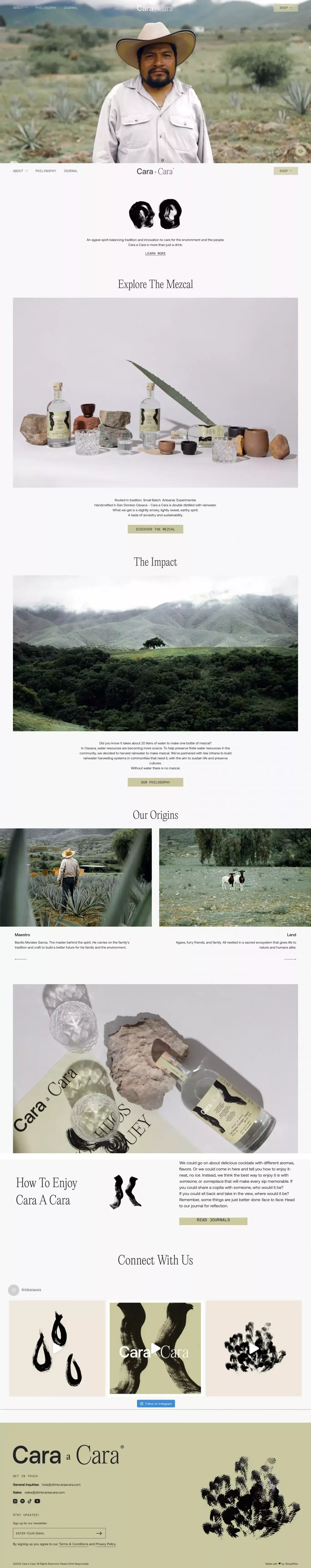 Home – Cara A Cara - Ecommerce design
