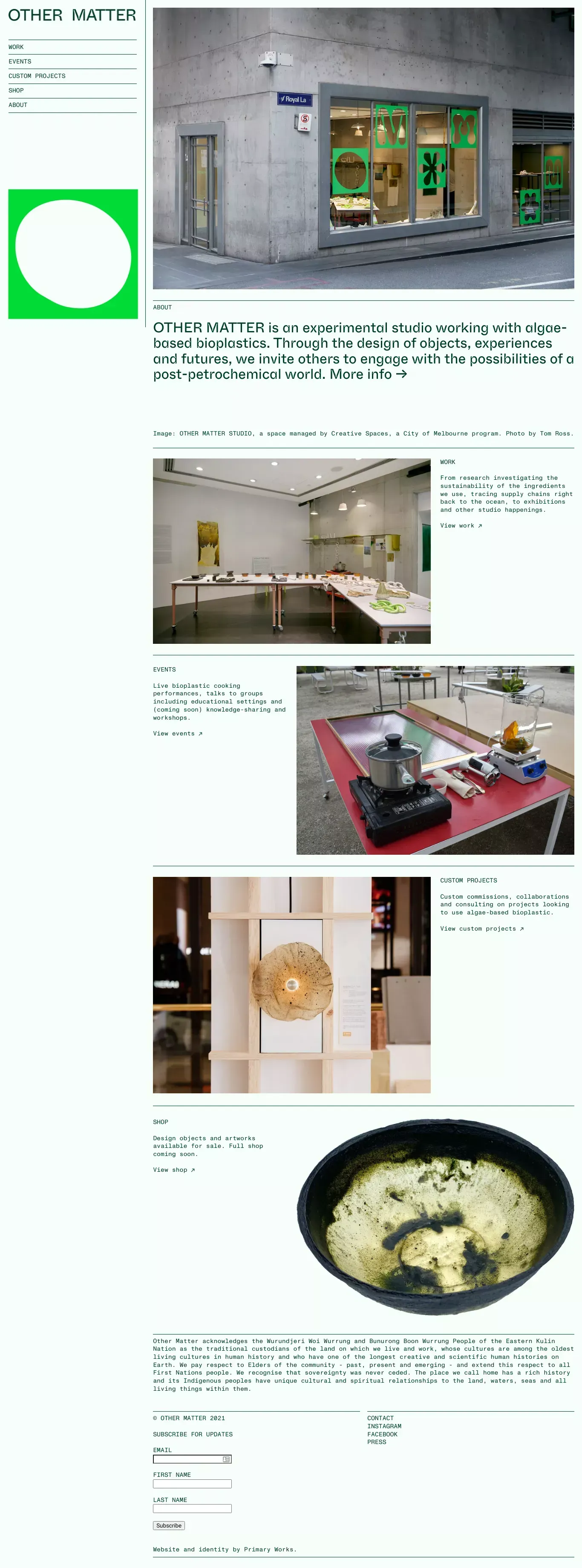 Other Matter - Portfolio design
