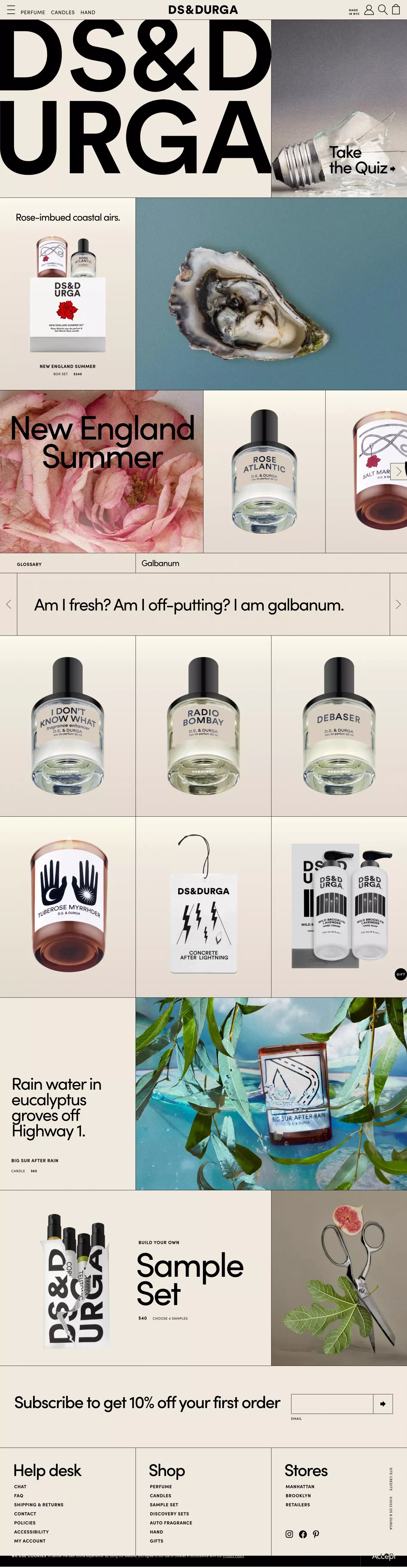 D.S. & DURGA - Ecommerce design