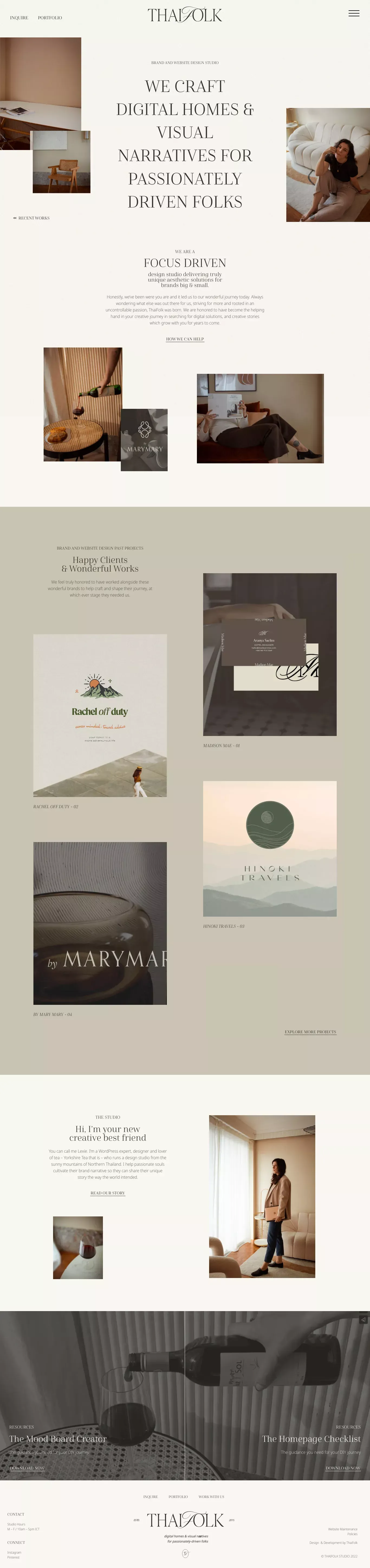 ThaiFolk ~ Brand and Website Design - ThaiFolk - website design