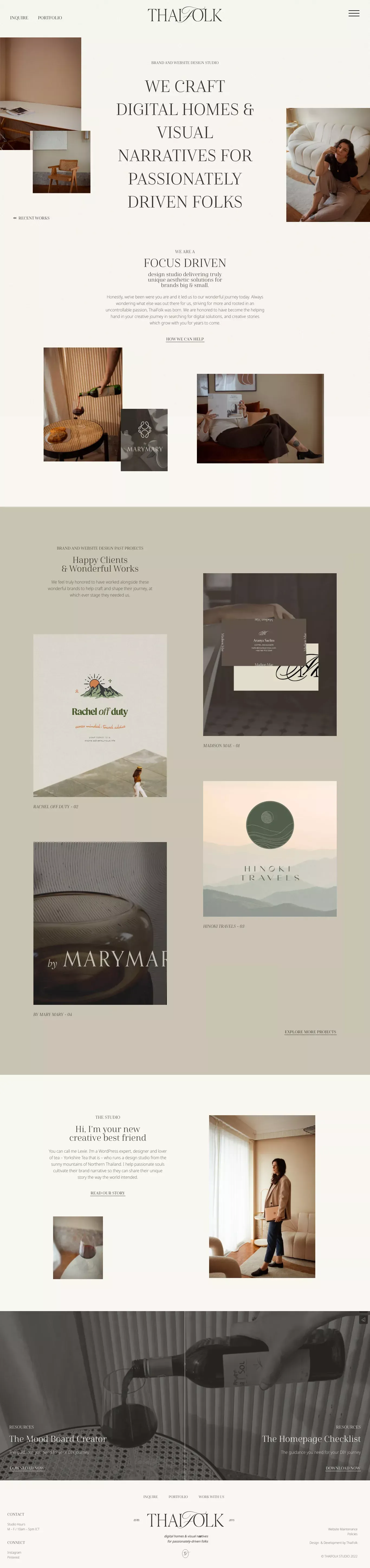 ThaiFolk ~ Brand and Website Design - ThaiFolk - Portfolio design