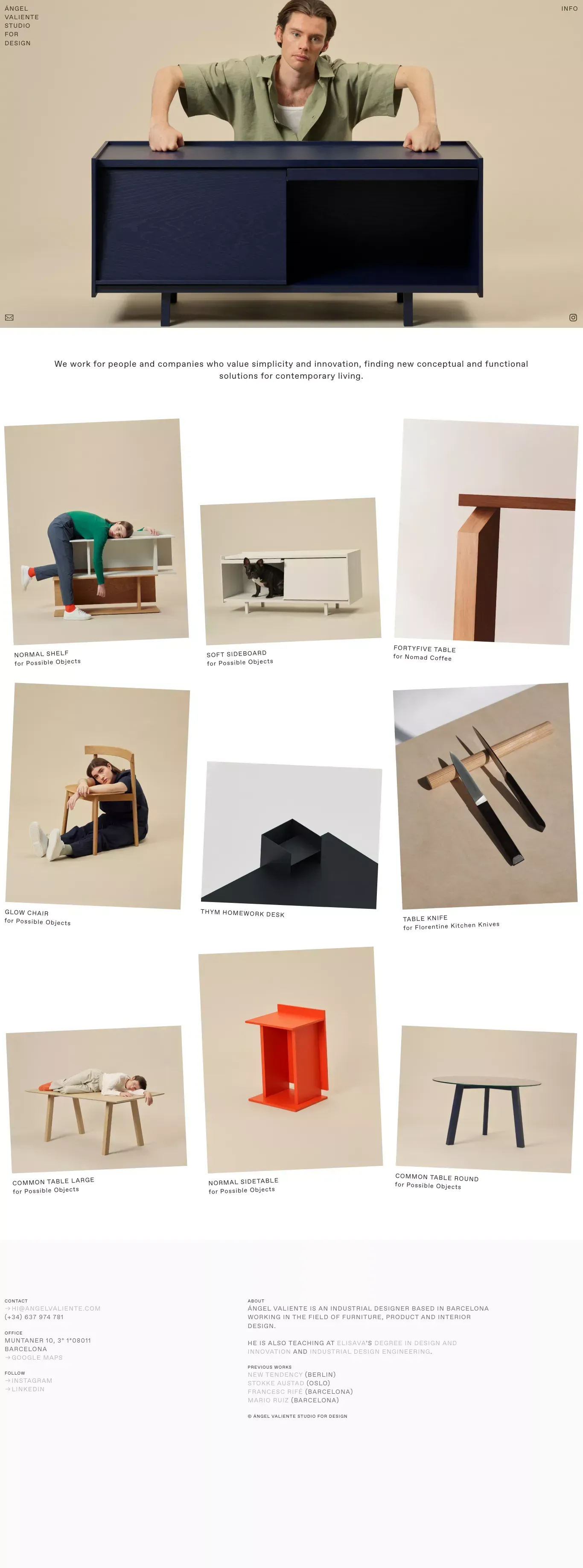 ANGEL VALIENTE STUDIO FOR DESIGN - Portfolio design