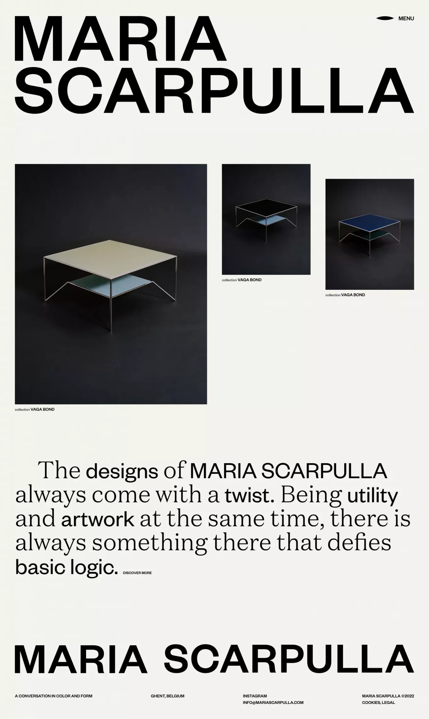 Maria Scarpulla - Portfolio design