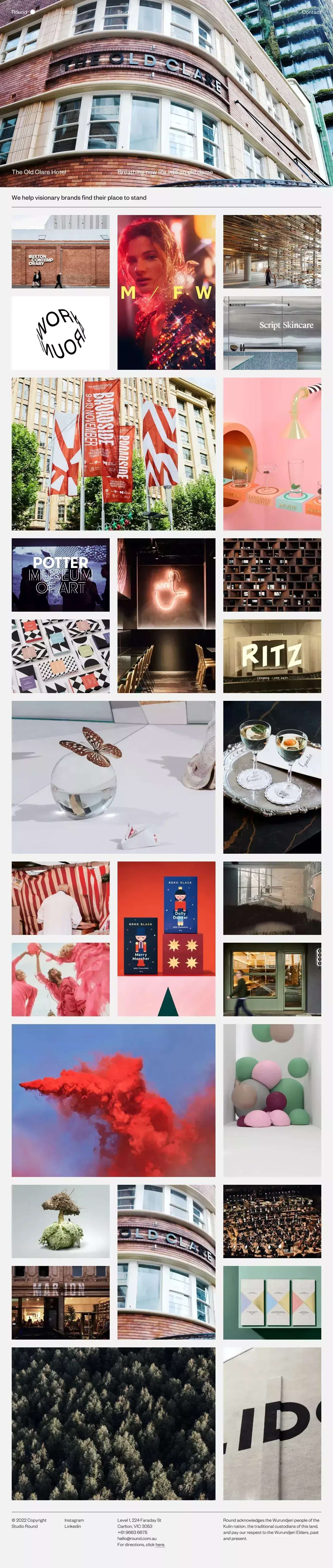 Studio Round - Portfolio design