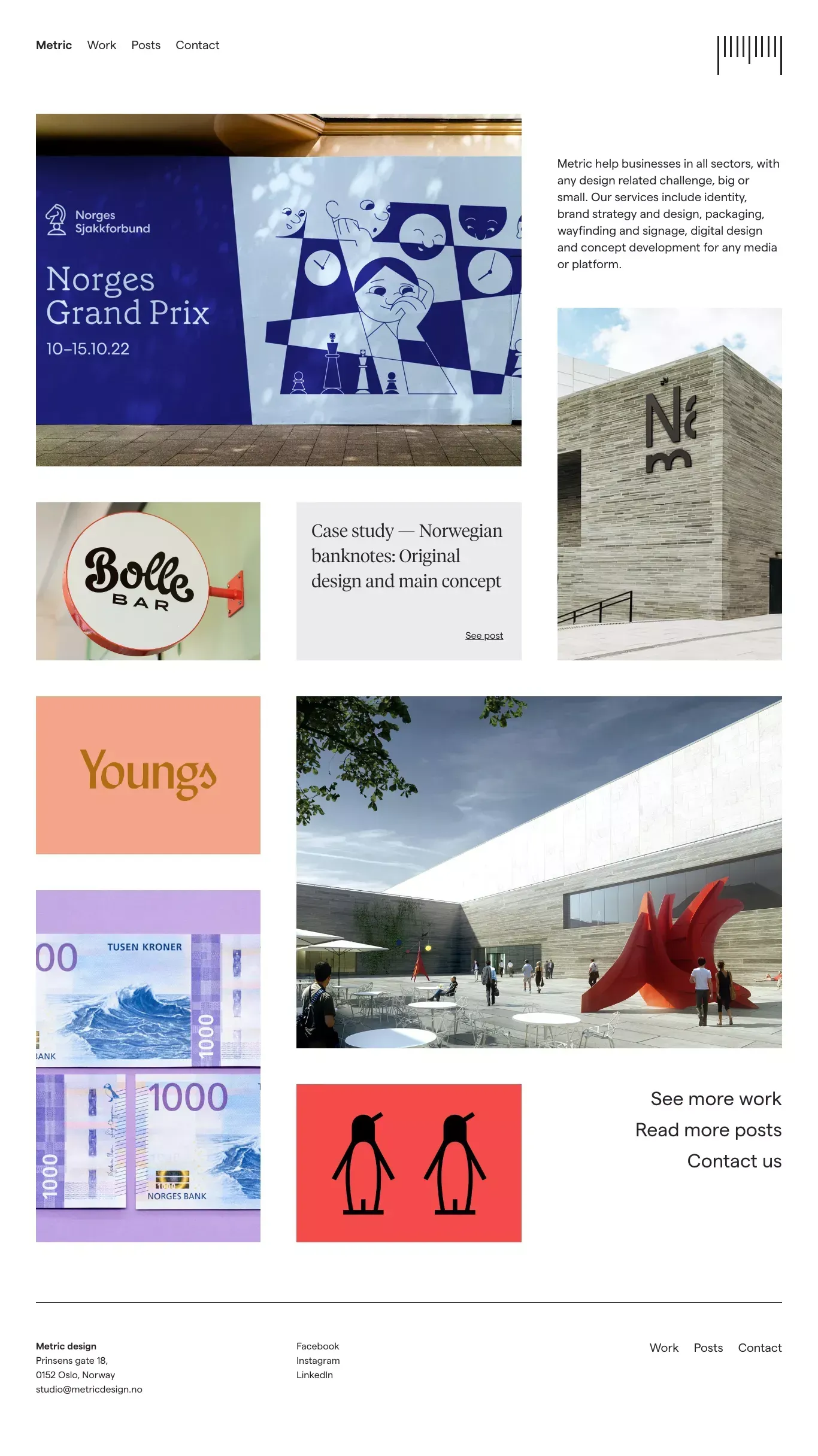 Metric - Portfolio design