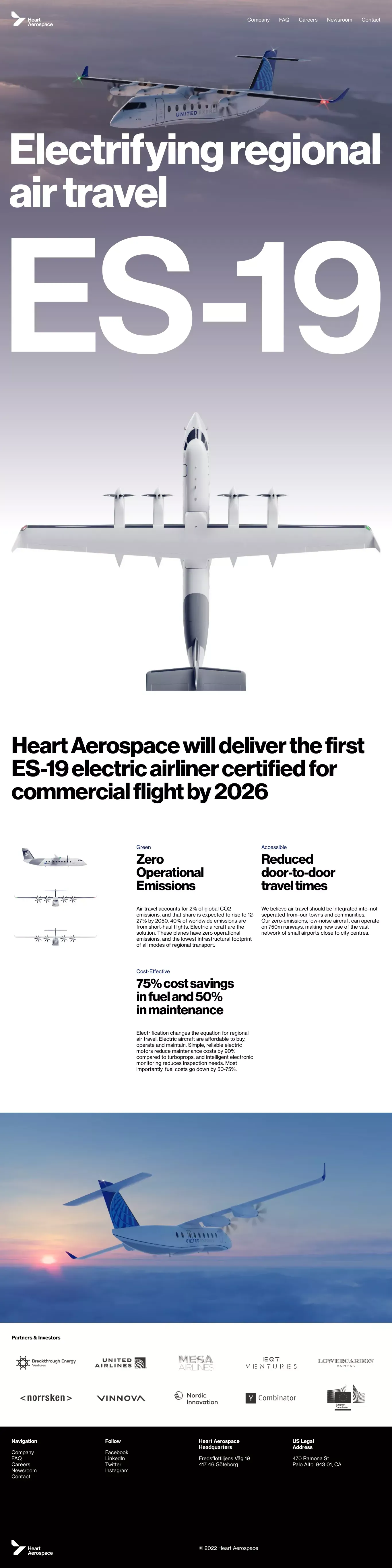 Heart Aerospace | Electrifying regional air travel - Landing design