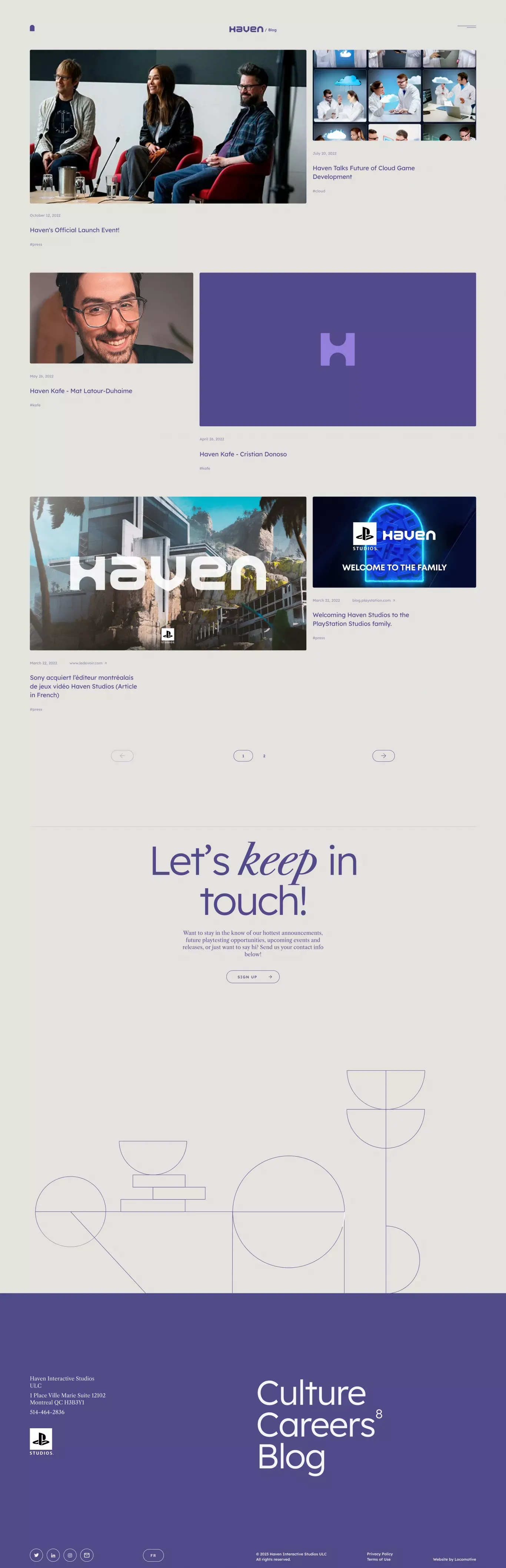 Blog | Haven Studios - Blog design