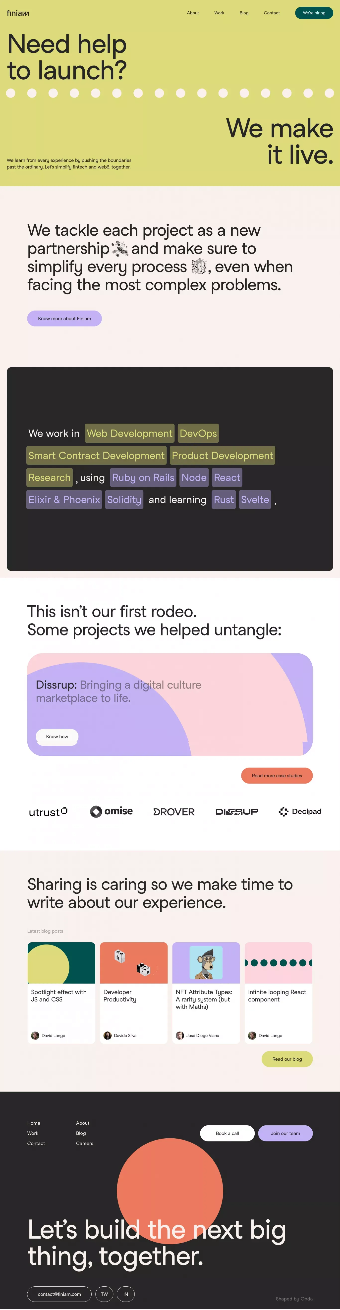 Finiam • Simplifying the financial world - Portfolio design