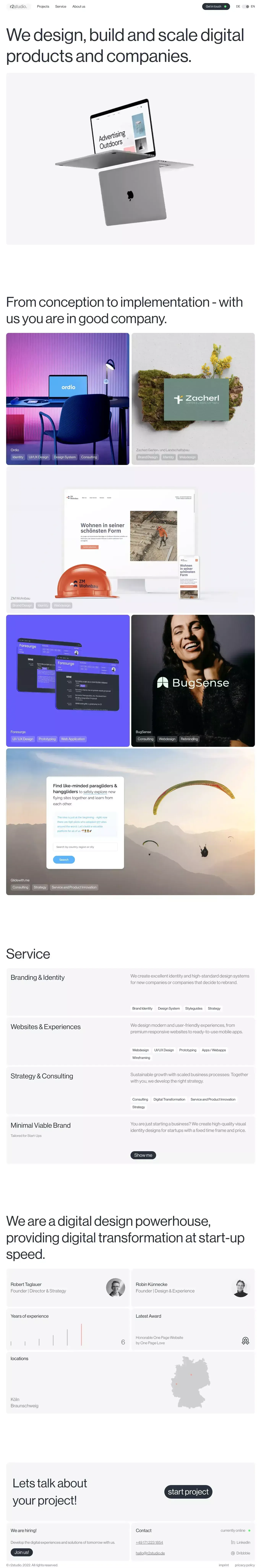 r2studio. - We design, build and scale digital experiences. - Portfolio design