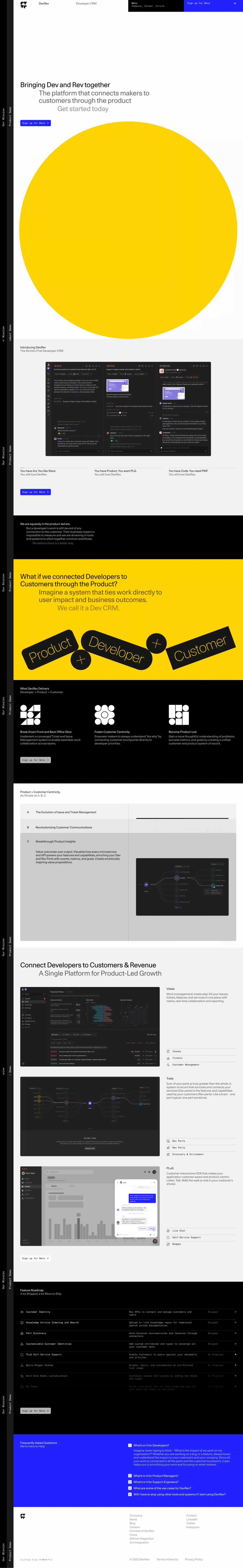 DevRev - Landing design