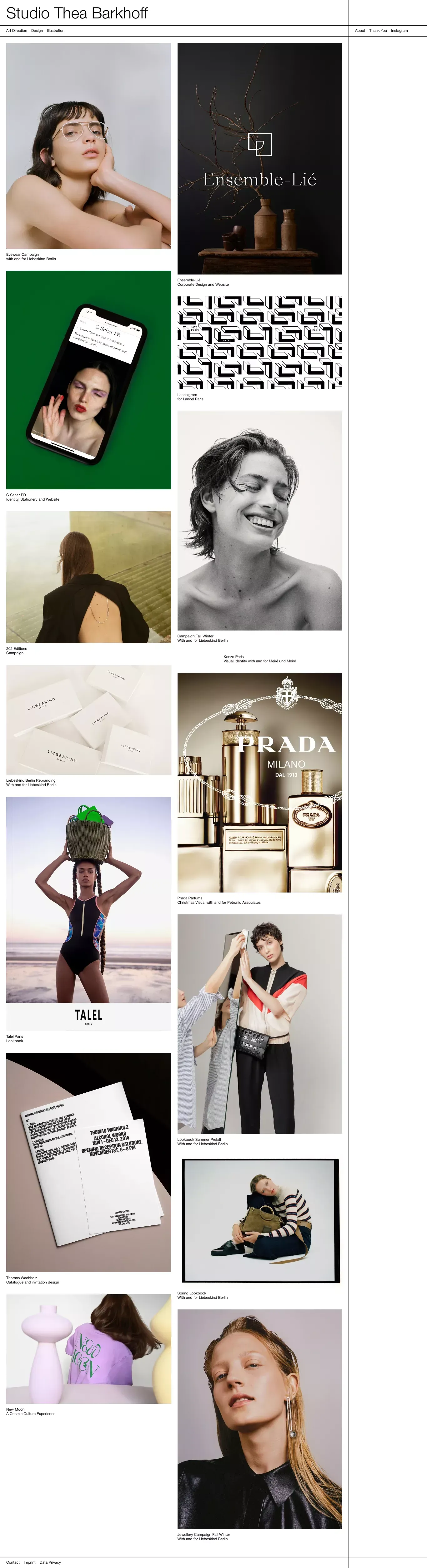Studio Thea Barkhoff  - Main - Portfolio design