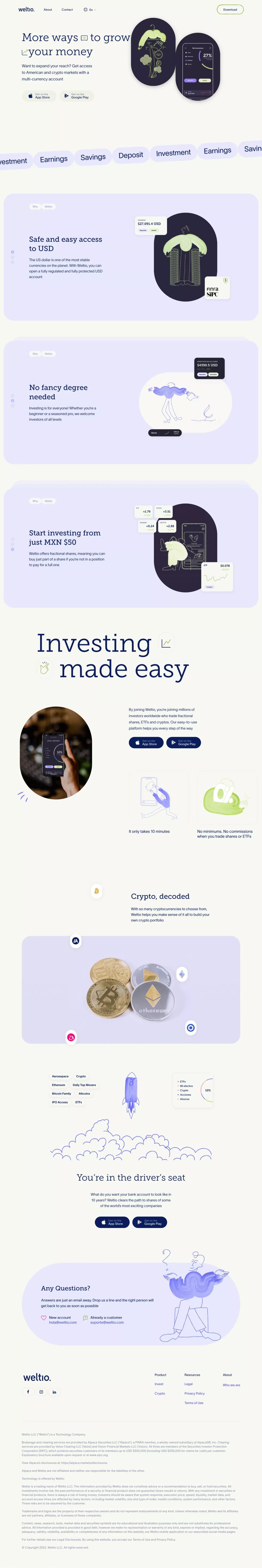 Homepage - Weltio - Landing design