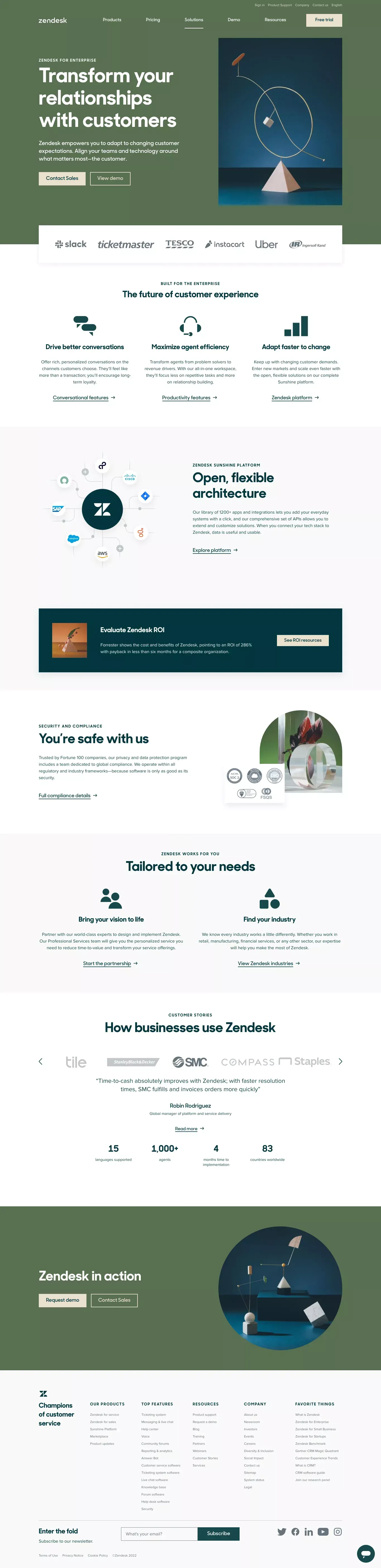 Cloudflare Captcha | Zendesk - Landing design