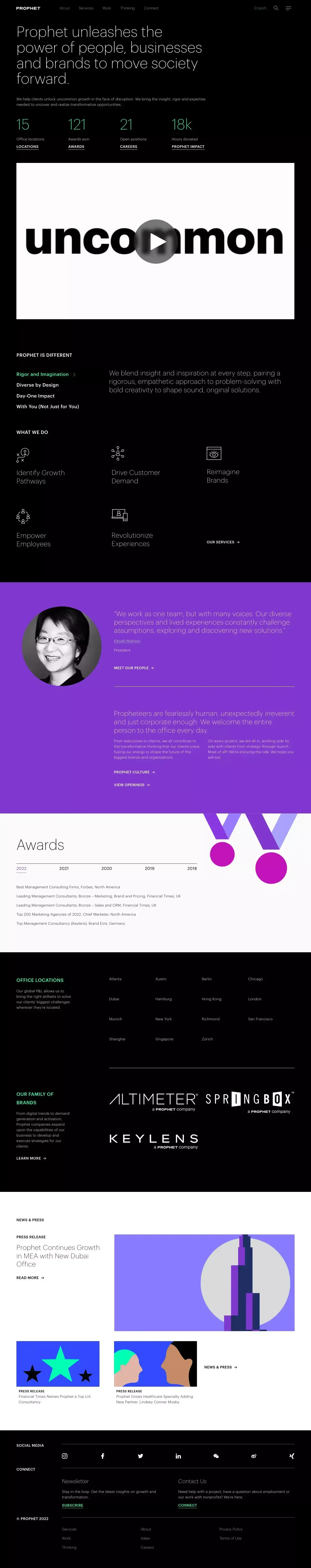 About - Top Business & Transformation Consulting Firm | Prophet - About Us  design