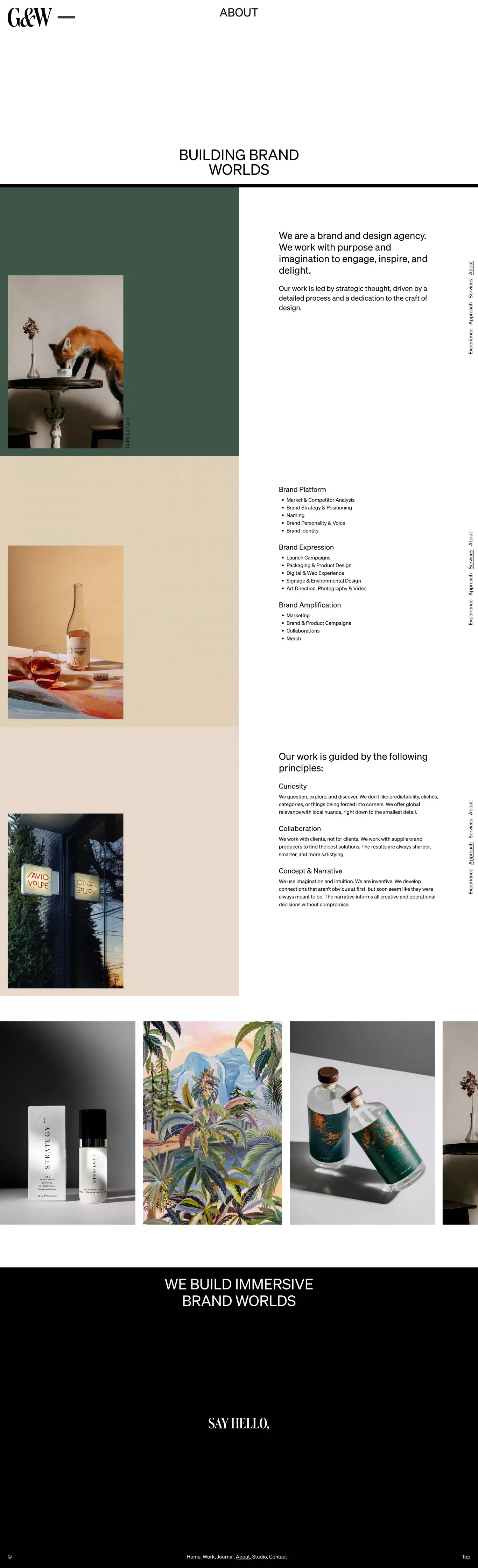 Glasfurd & Walker â About - About Us  design