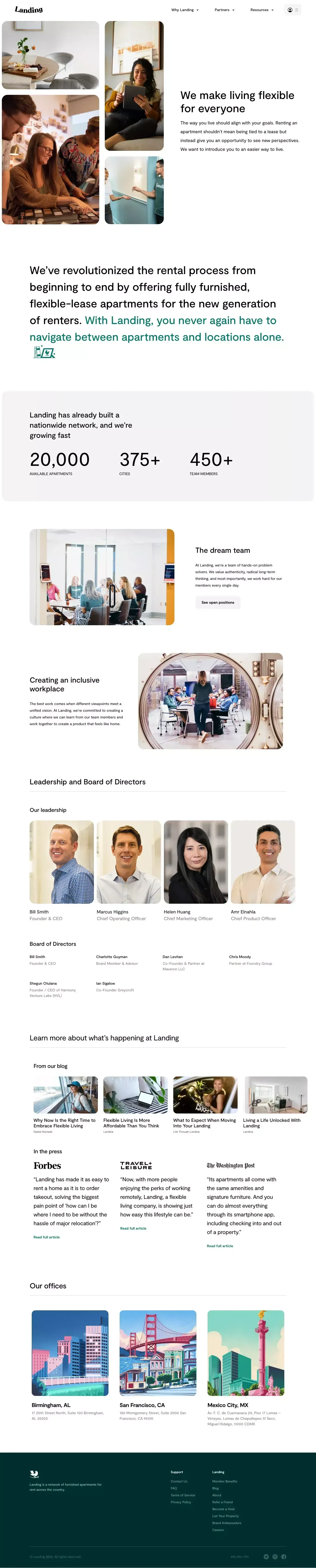 About - Landing - About Us  design