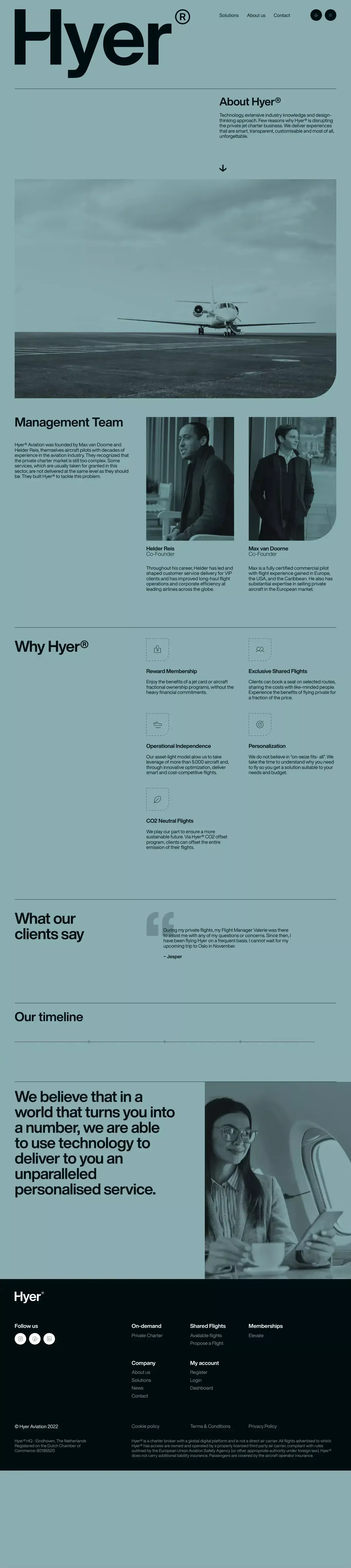 About Hyer®· Hyer Aviation - About Us  design