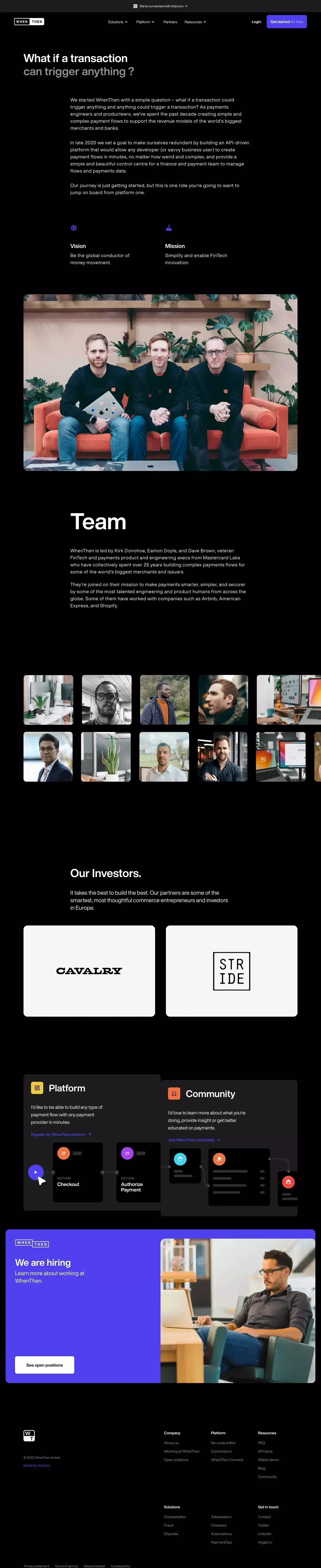 About WhenThen - About Us  design
