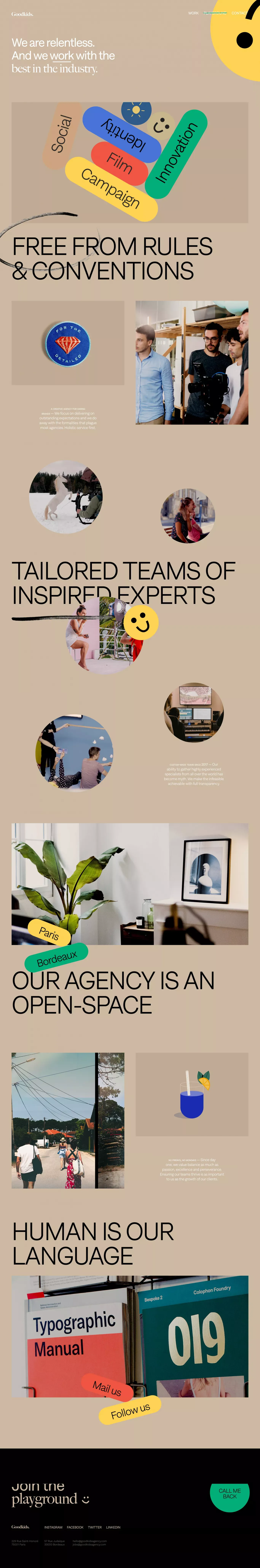 Goodkids | Playground - About Us  design