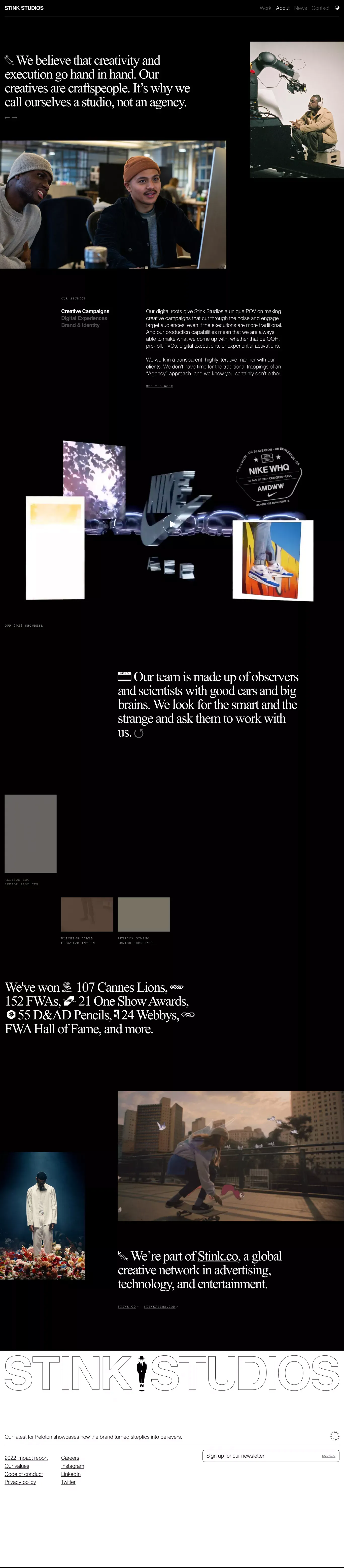 About | Stink Studios - About Us  design