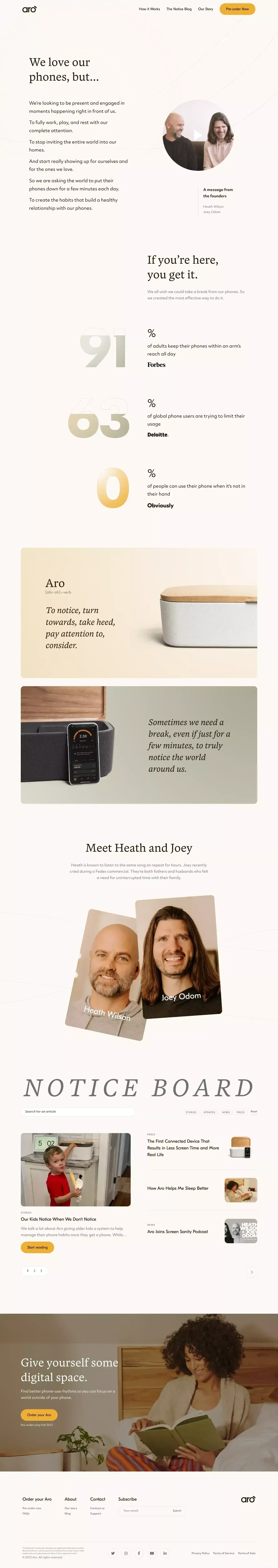 The Aro Story - About Us  design