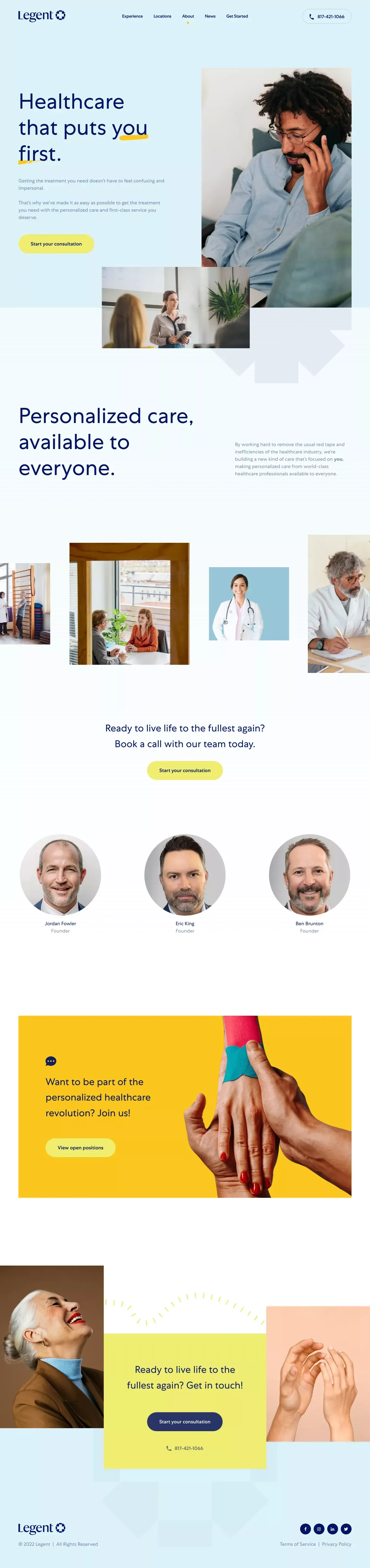About Us | Legent Health - About Us  design