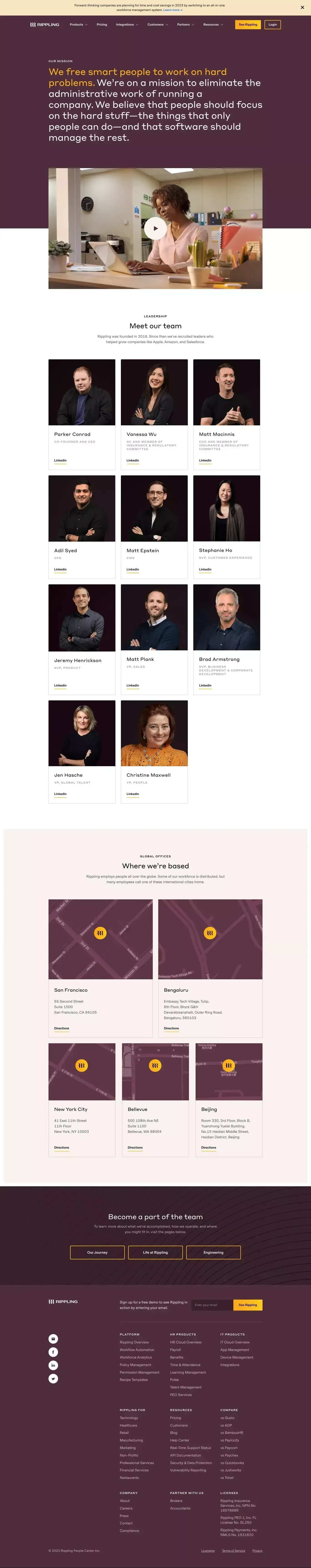 About Us | Rippling - About Us  design