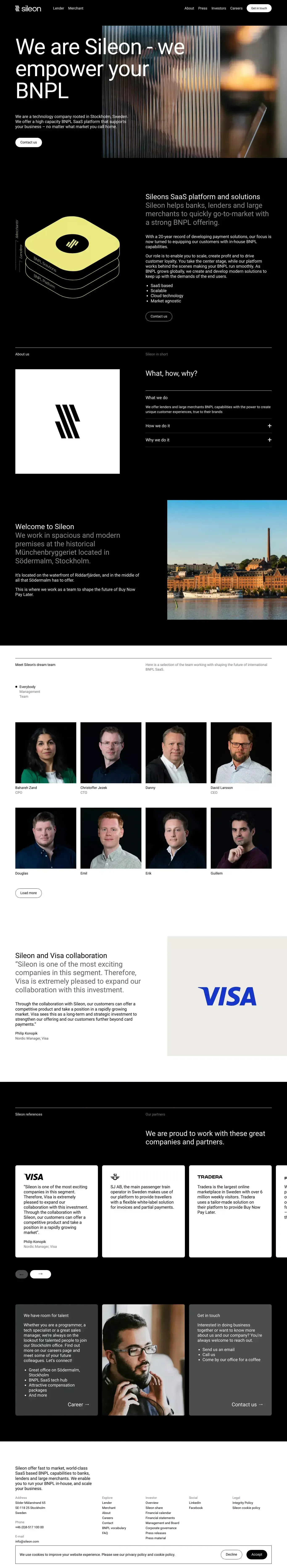 We are Sileon. We empower your BNPL offering - About Sileon - About Us  design