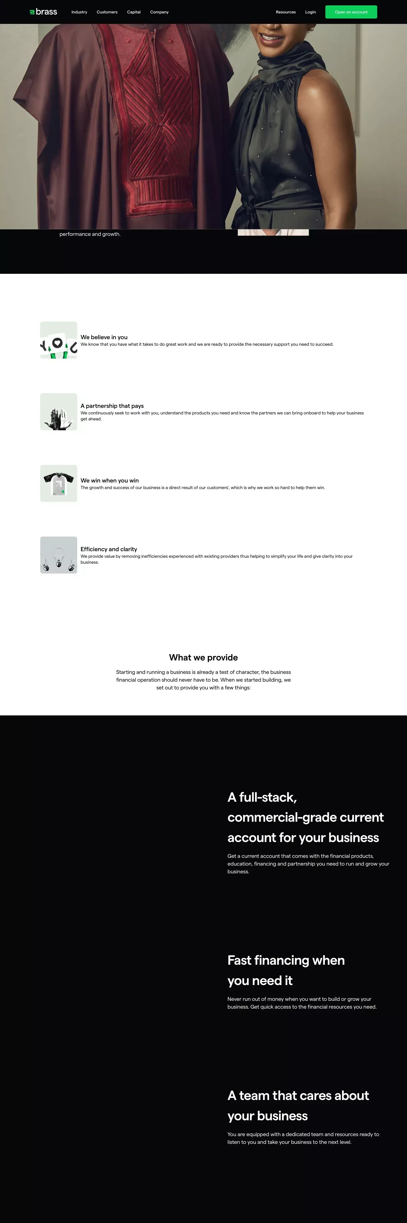 About us — Brass Business Banking - About Us  design