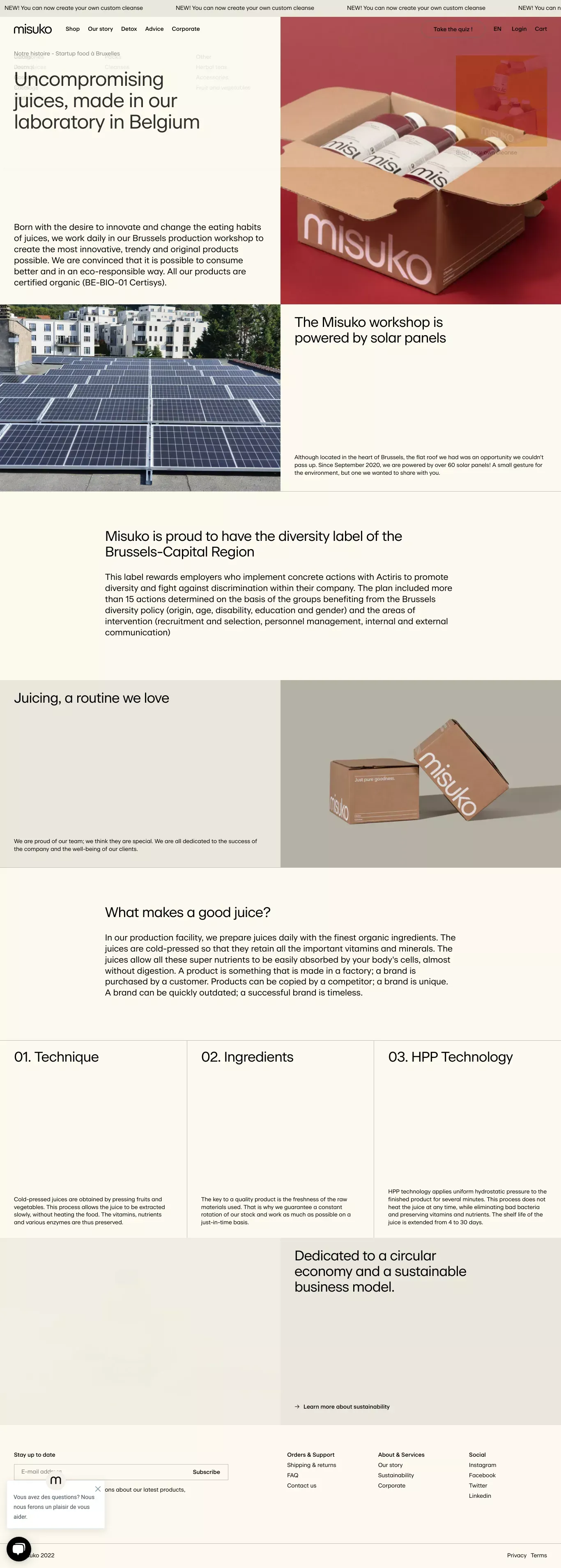 Notre histoire - Startup food Ã  Bruxelles - About Us  design