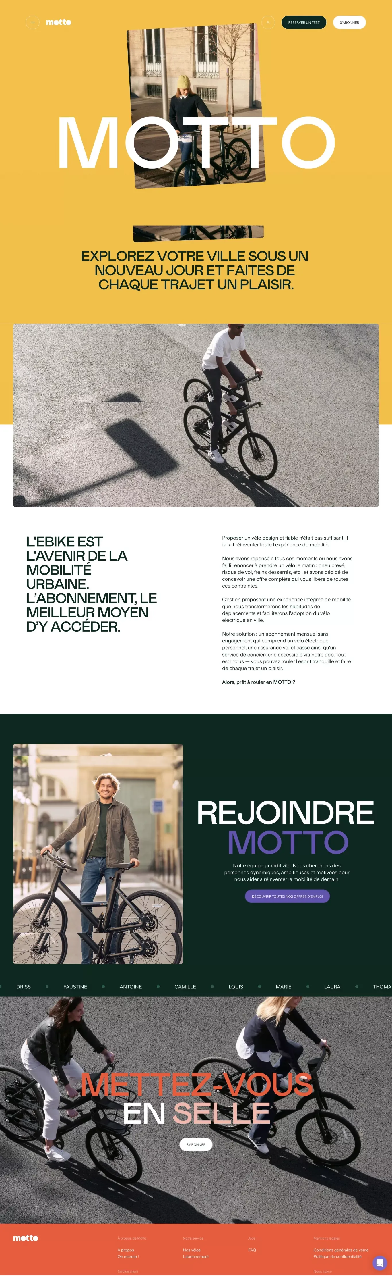 Notre histoire - Motto - About Us  design