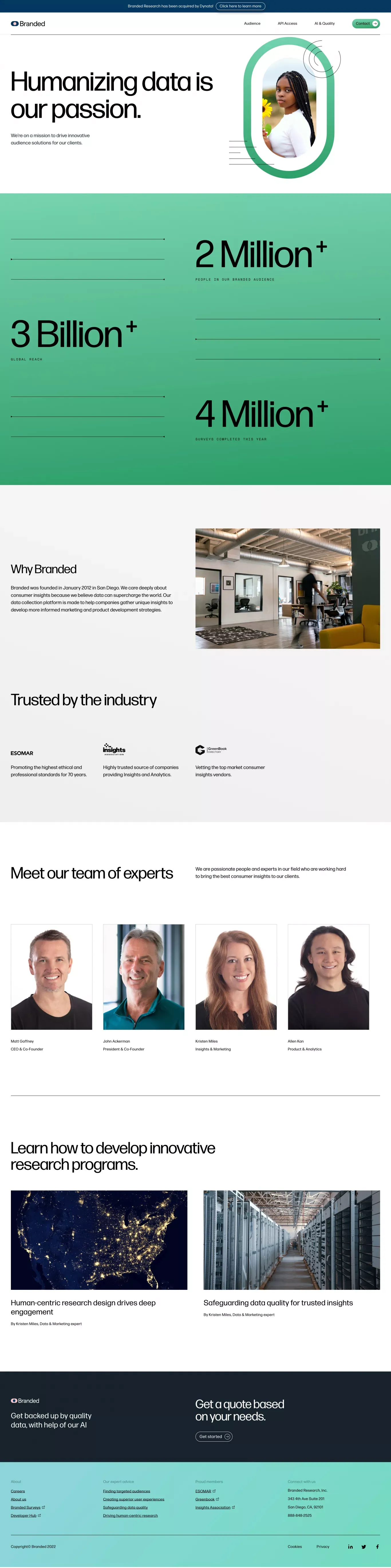 Branded | About - About Us  design