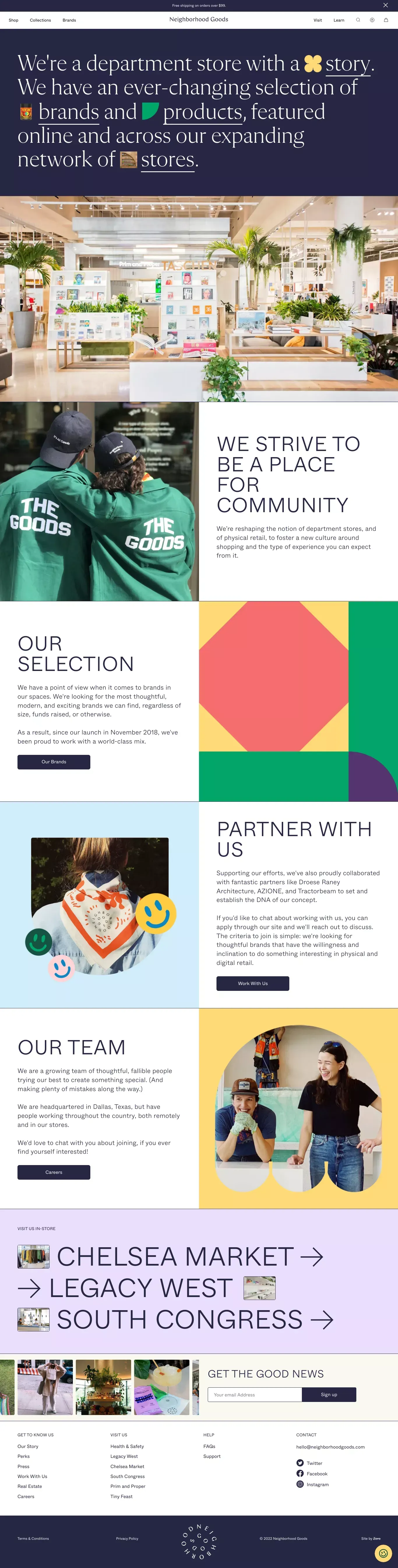About Neighborhood Goods - About Us  design