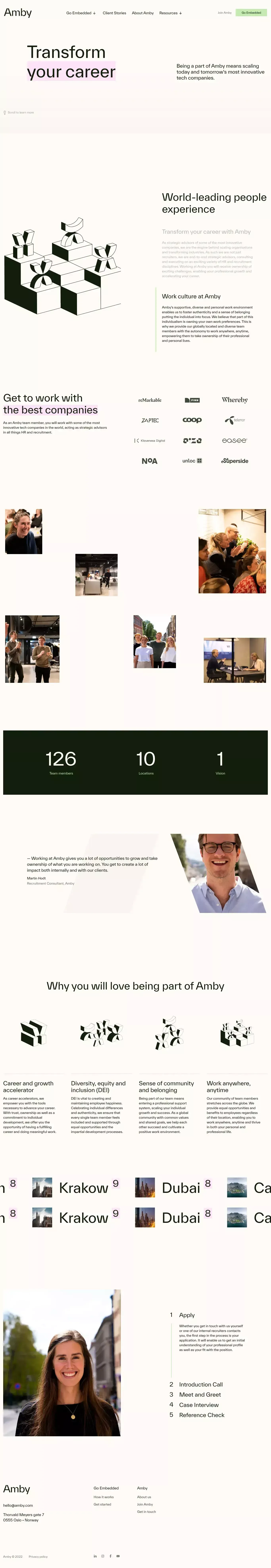 Join Amby - Career design