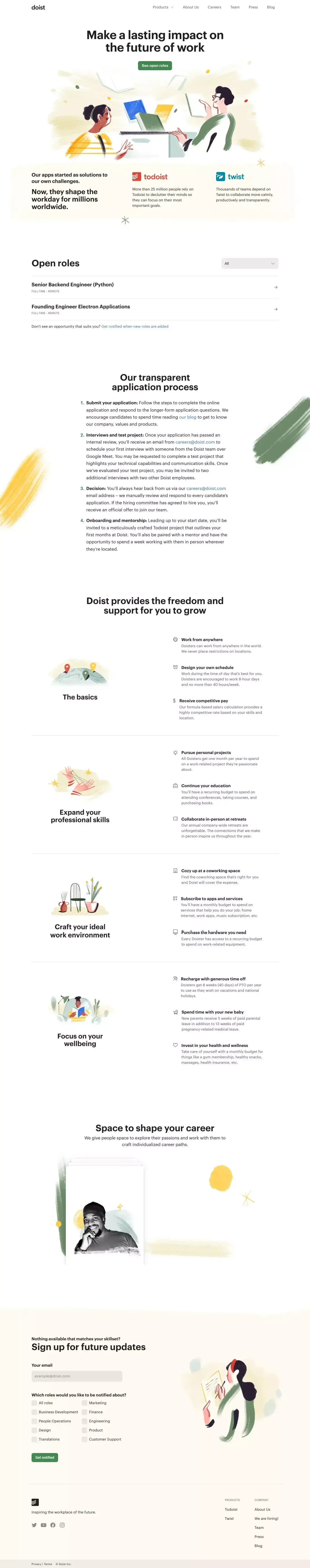 Careers | Doist - Career design