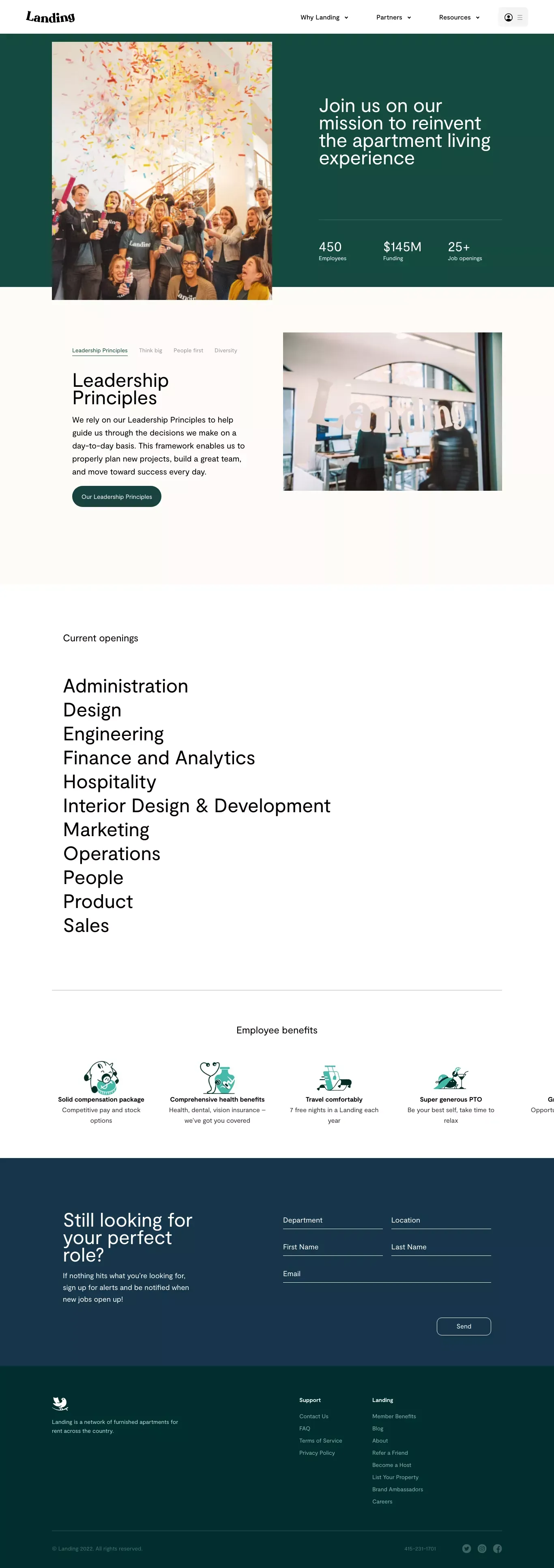 Careers at Landing - Career design
